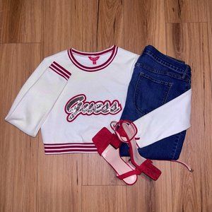 Guess sequin crop top